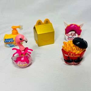 Shopkins Real Littles Miniature Lot 5pc Gold Happy Meal Mc Cuties French Fries
